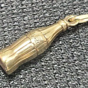 Coca-Cola Bottle Charm-14k Gold